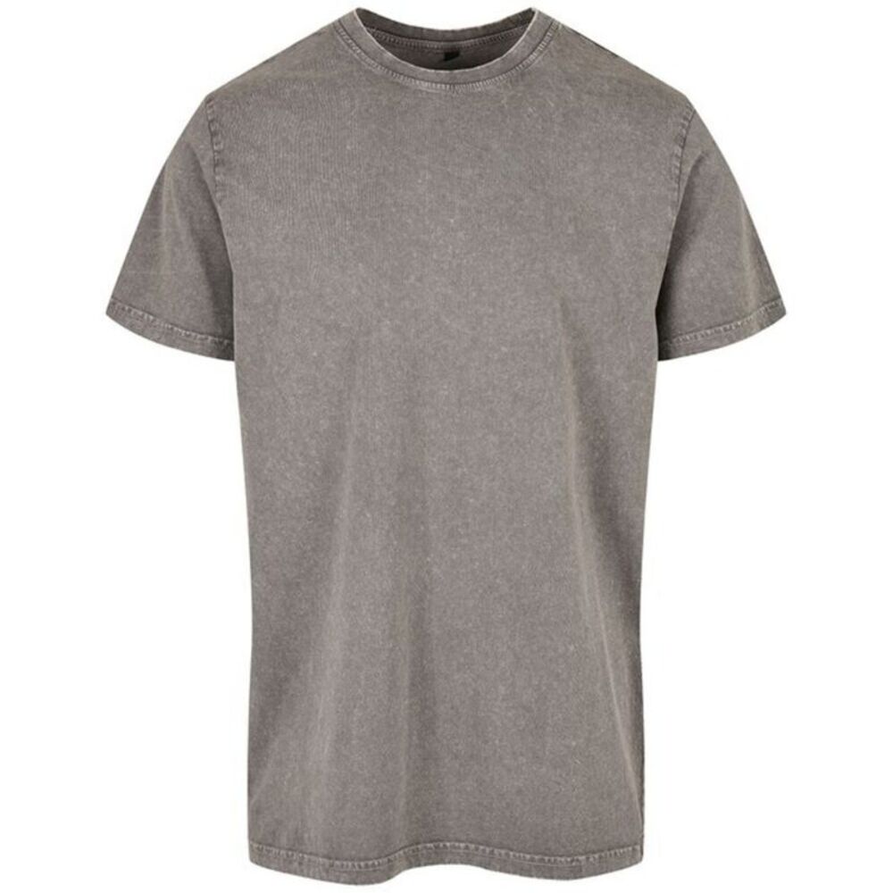 Build Your Brand Mens Acid Wash T-Shirt / Dark Khaki